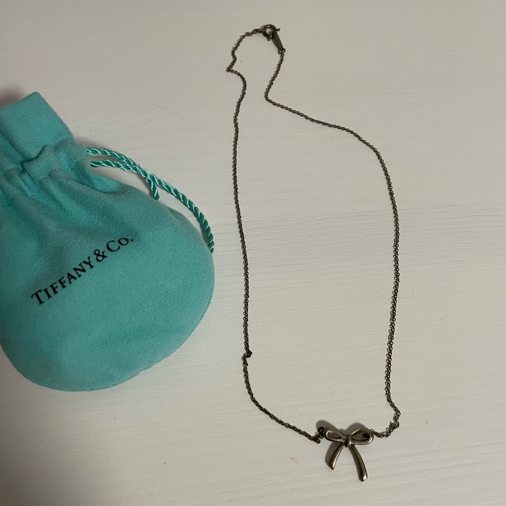 Tiffany bow necklace.